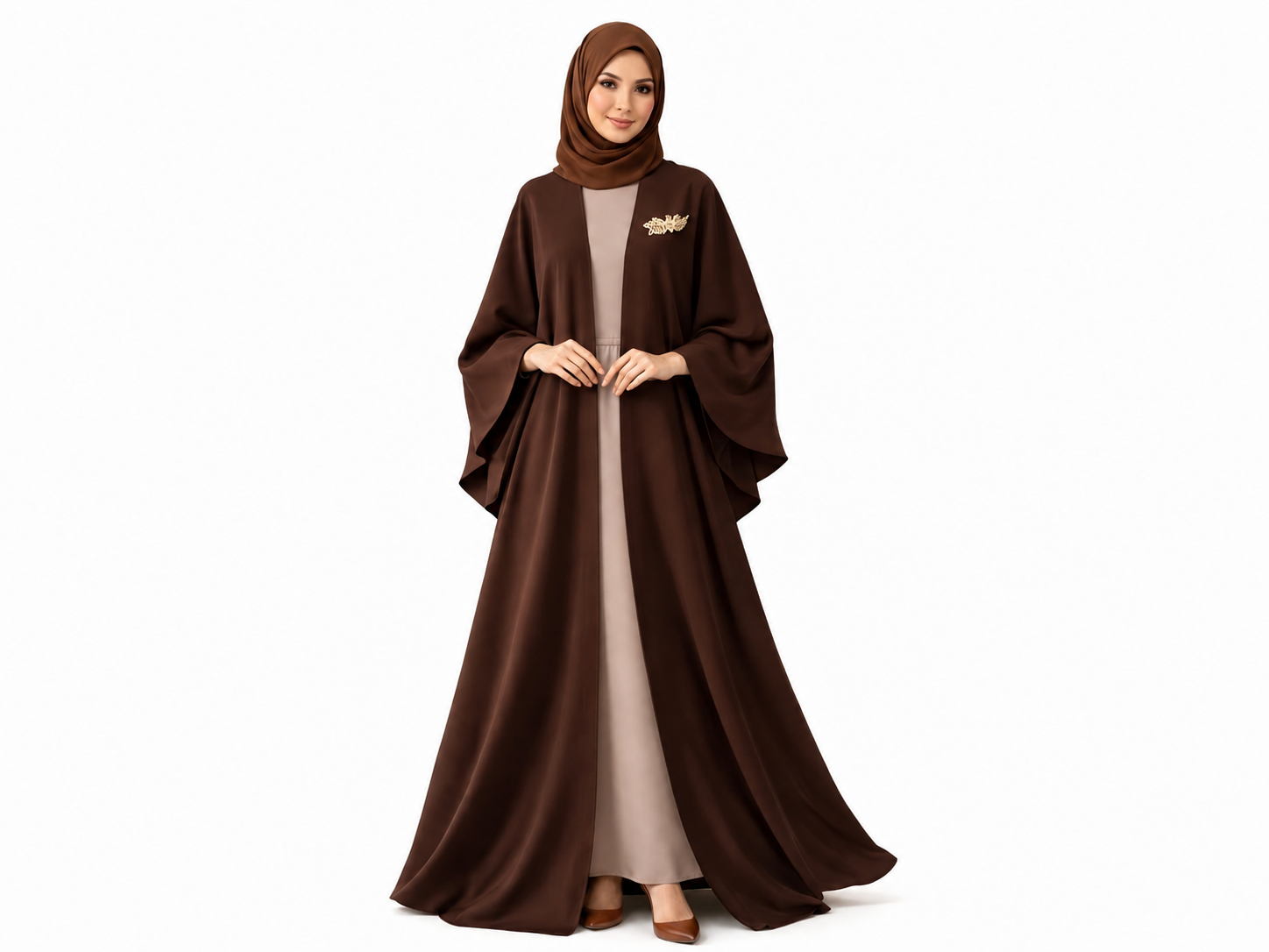 عباية بنية جميلة للمناسبات