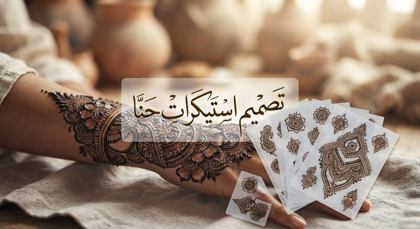 تصميم وقص إستكرات حنا على الطلب