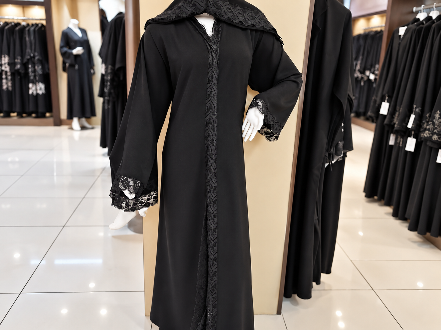عباية الدانتيل الكلاسيكي