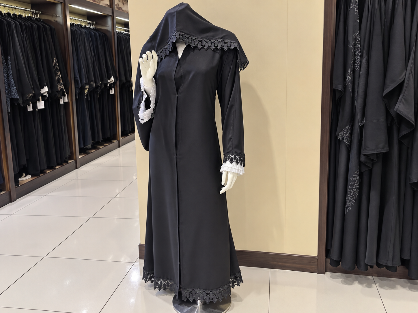 عباية دانتيل الطبقات