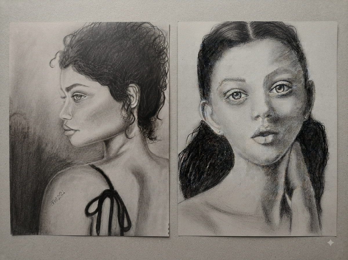 رسم بورتورية فحم